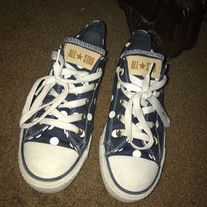 Polka Dot Converse (WORN ONCE)